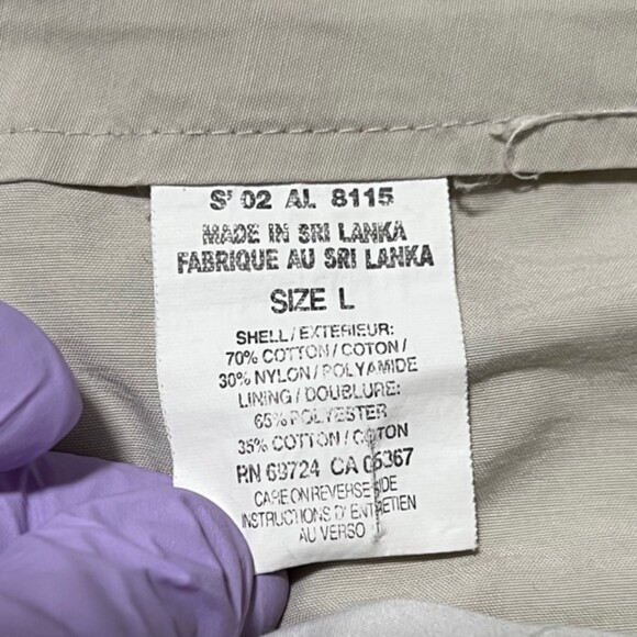 Columbia Womens Khaki Cropped Cargo Pants Hiking Cropped Pants Trousers Sz Large - Picture 8 of 12